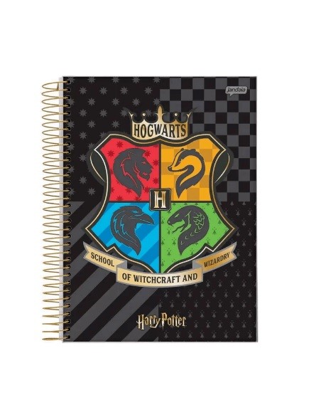 CADERNO COLEGIAL 10MT HARRY POTTER 160 FLS - Imagem: 4