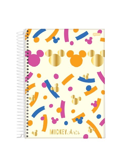 CADERNO 10MT MICKEY ARTS 160FLS - Imagem: 4