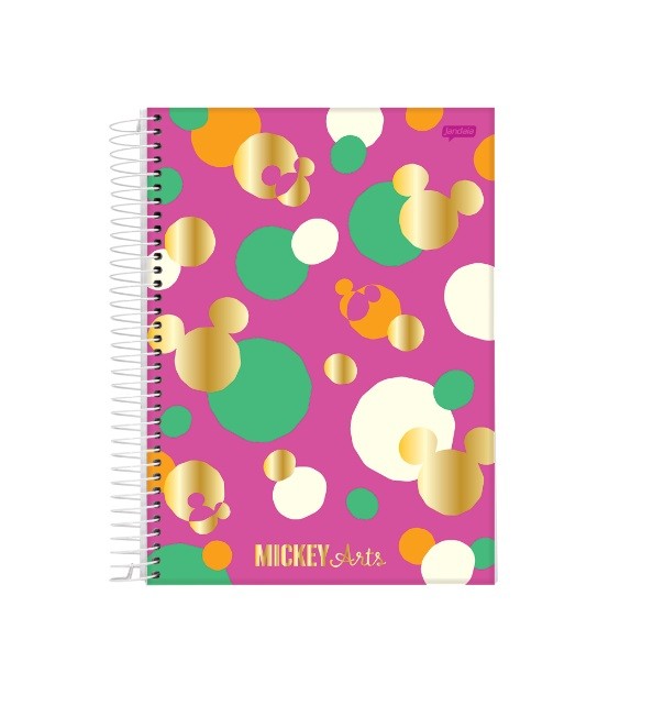 CADERNO 10MT MICKEY ARTS 160FLS - Imagem: 5