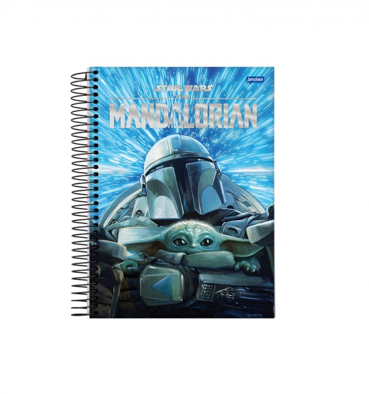 CADERNO 1MT STAR WARS MANDALORIAN 80 FLS - Imagem: 2