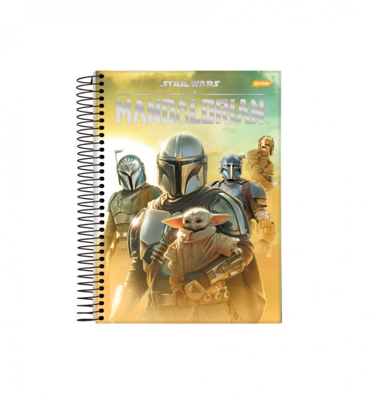 CADERNO 1MT STAR WARS MANDALORIAN 80 FLS - Imagem: 4