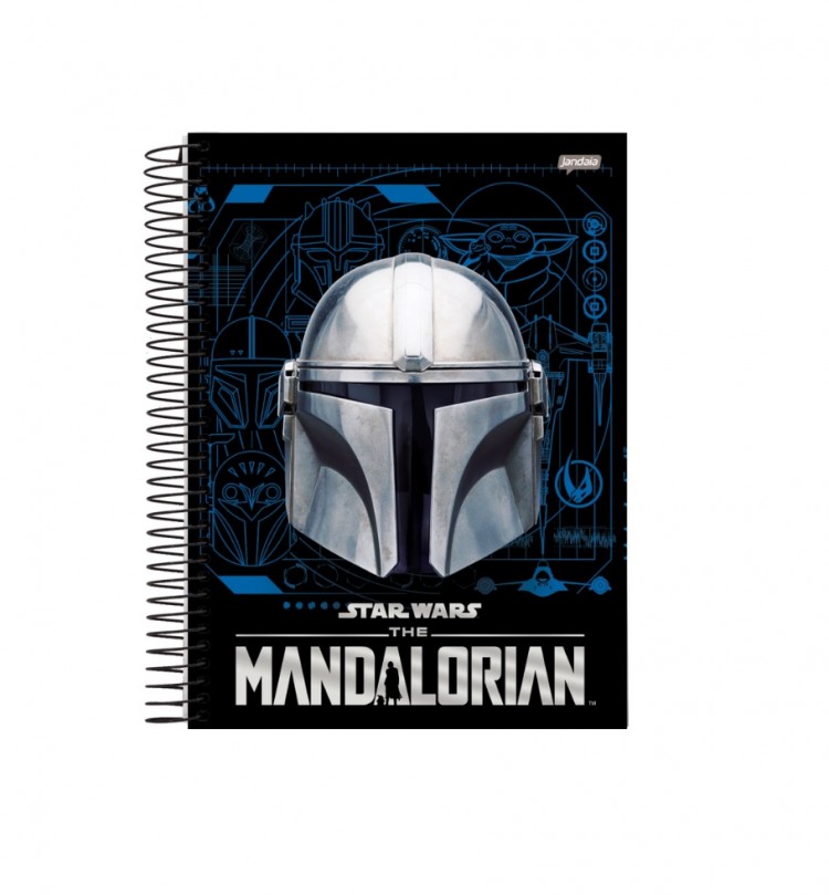 CADERNO 1MT STAR WARS MANDALORIAN 80 FLS - Imagem: 5
