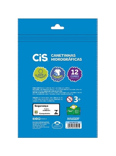 CANETA HIDROGRAFICA  C/12 CORES - Imagem: 3