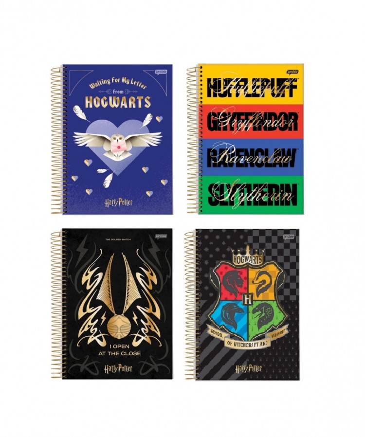 CADERNO 1MT COLEGIAL HARRY POTTER 80 FLS - Imagem: 1