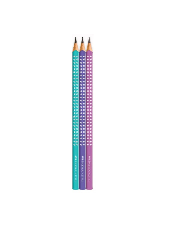 LAPIS PRETO GRIP SPARKLE  AZUL CLARO - Imagem: 4