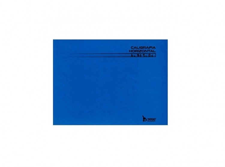 CADERNO 1/4 BROCHURA CALIG HORIZONTAL 48 FLS AZUL - Imagem: 1