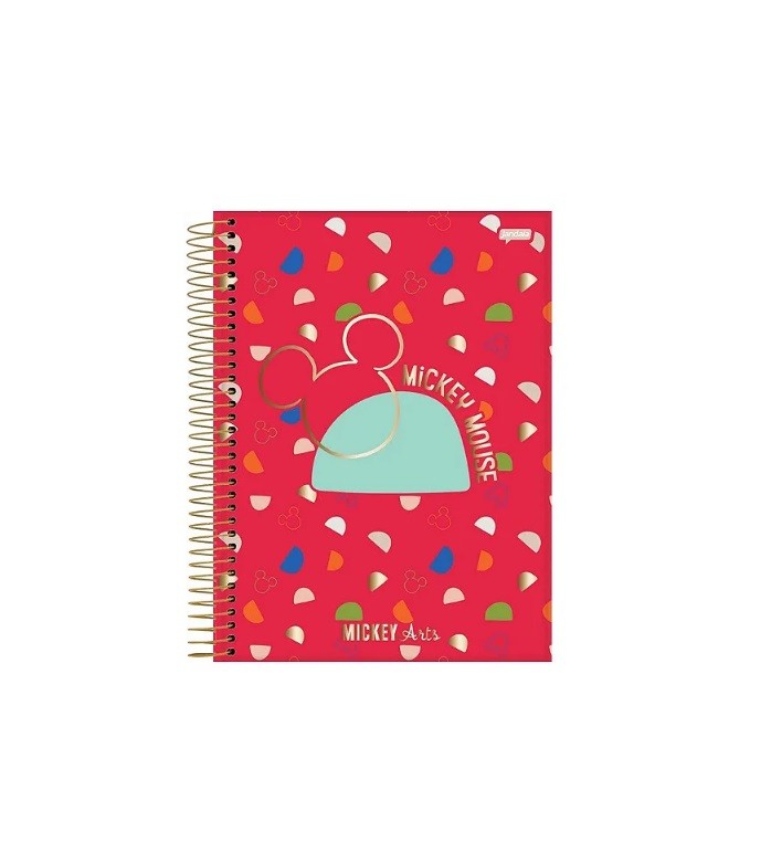 CADERNO COLEGIAL 10MT MICKEY ARTS 160 FLS - Imagem: 2