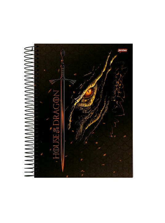 CADERNO 1MT HOUSE OF THE DRAGON 80 FLS - Imagem: 3