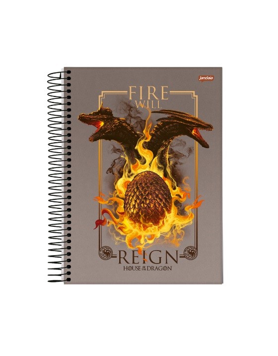 CADERNO 1MT HOUSE OF THE DRAGON 80 FLS - Imagem: 4