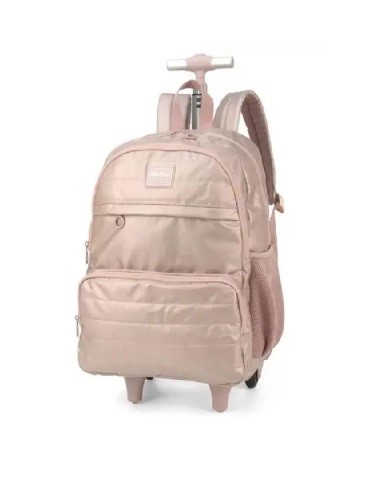 MOCHILA C/ ROD. UP4YOU OURO OURO ROSA - Imagem: 1