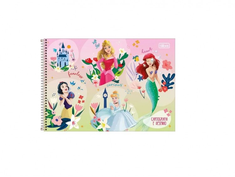 CADERNO DE DESENHO S/S PRINCESAS 80 FLS - Imagem: 2