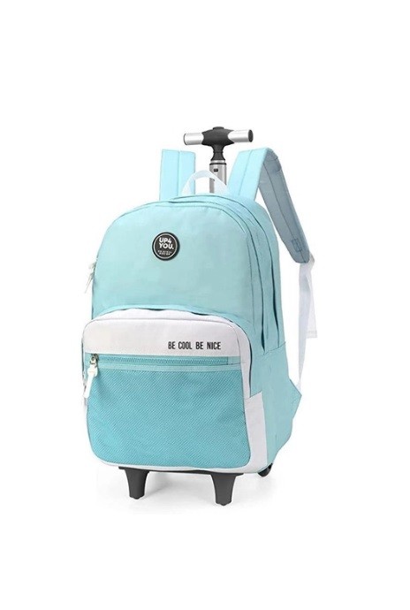MOCHILA C/ ROD. YP4YOU BE COLL BE NICE  VERDE - Imagem: 1