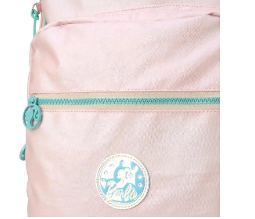 MOCHILA ESCOLAR NOTEBOOK RODAS BARBIE ROSA - Imagem: 3