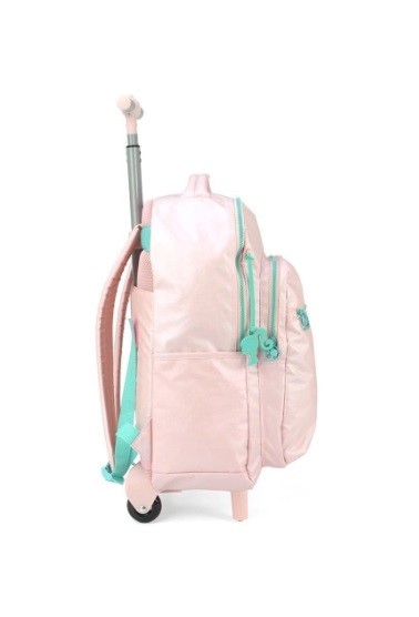 MOCHILA ESCOLAR NOTEBOOK RODAS BARBIE ROSA - Imagem: 4