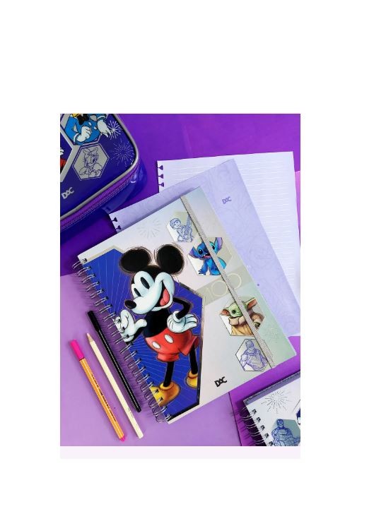 CADERNO SMART UNIVERSITÁRIO DISNEY 100 80 FOLHAS  - Imagem: 3