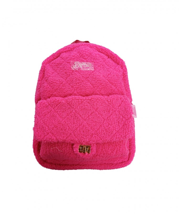 BOLSA CASUAL BARBIE PELUCIA LUXEL PINK - Imagem: 1