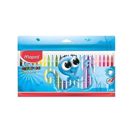 CANETA HIDROG. COLORS'PEPS OCEAN POLVO 24 CORES - Imagem: 1