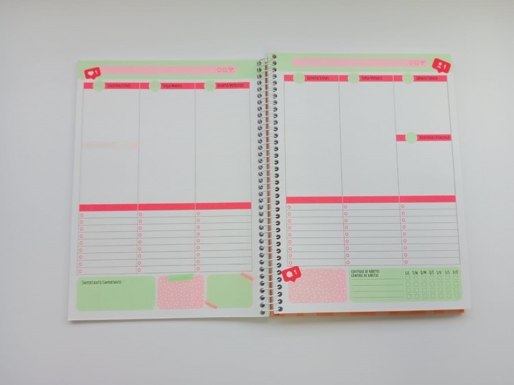 PLANNER PERMANENTE ESPIRAL 80 FOLHAS - BE MINE - Imagem: 7