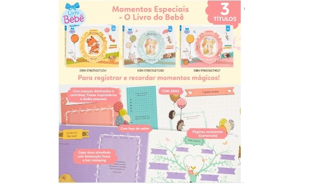 LIVRO MOMENTOS ESPECIAIS DO BEBE AMARELO - Imagem: 5