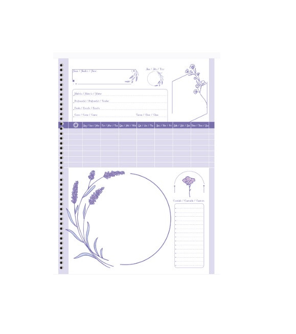 CADERNO 1MT LAVANDER 80 FLS 2024 - Imagem: 6