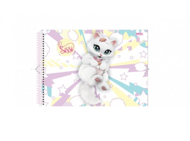 CADERNO DE DESENHO C.D. SISSI 80FLS 2024 - Imagem: 2