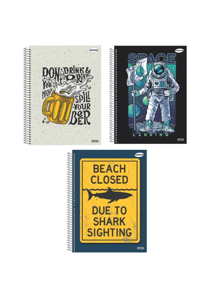 CADERNO 12 MT BOM D+MASCULINO 240 FLS - Imagem: 1