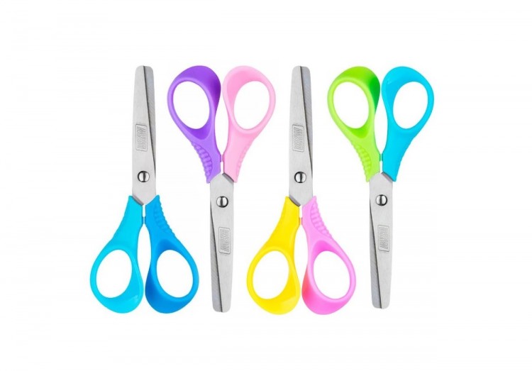 TESOURA 13 CM BICOLOR BRW - Imagem: 1