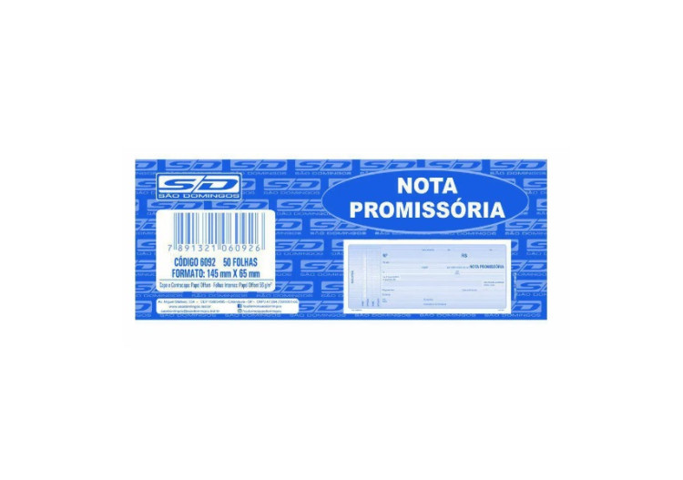 NOTA PROMISSORIA AMARELA GRANDE SAO DOMINGOS - Imagem: 1
