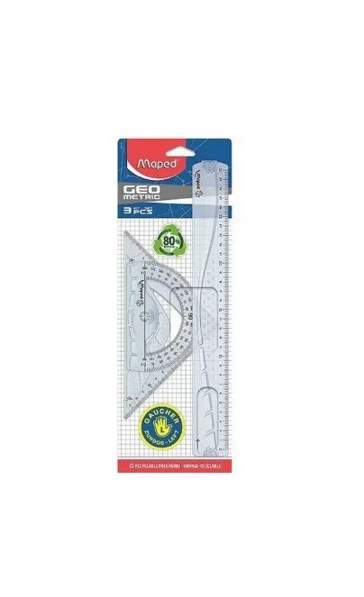 KIT GEOMETRICO GEOMETRIC 3 PCS - Imagem: 1