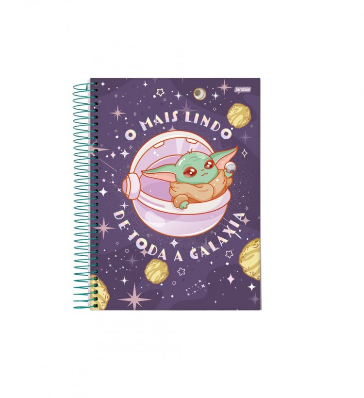 CADERNO 1MT MANDALORIAN GROGU 80 FLS - Imagem: 4