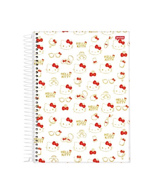 CADERNO 10MT HELLO KITTY  50 ANOS 160FLS - Imagem: 3