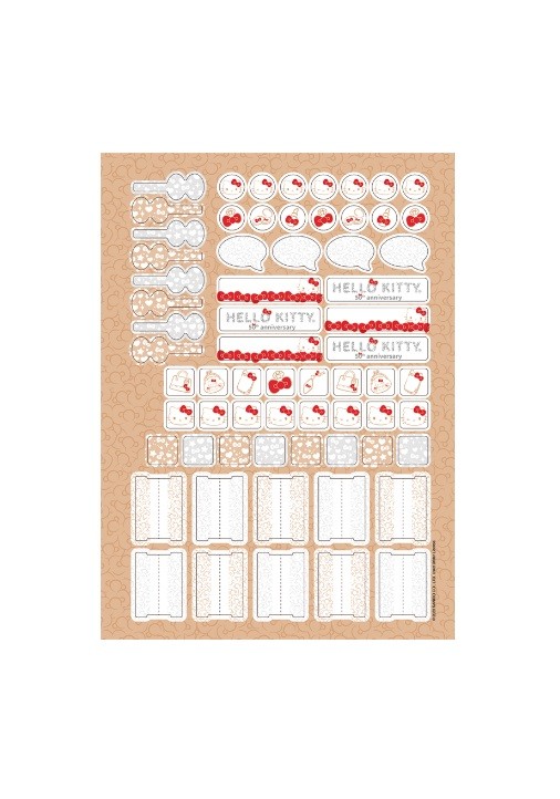 CADERNO 10MT HELLO KITTY  50 ANOS 160FLS - Imagem: 7
