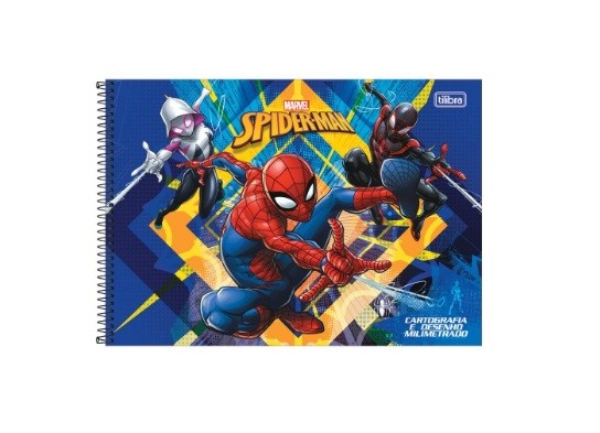 CADERNO DE DESENHO HOMEM ARANHA 80FLS - Imagem: 3