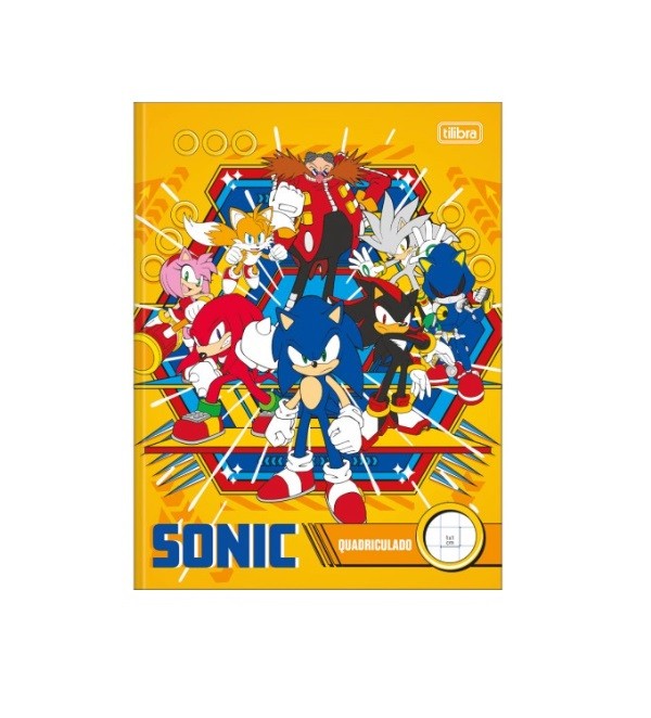 CADERNO BROCHURA C.D QUADRICULADO 1X1 SONIC 40FLS - Imagem: 2