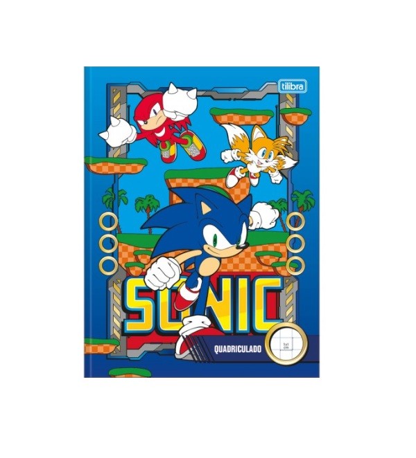 CADERNO BROCHURA C.D QUADRICULADO 1X1 SONIC 40FLS - Imagem: 3