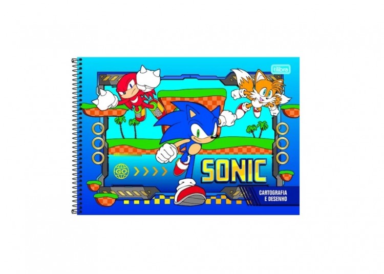 CADERNO DE DESENHO SONIC 80FLS - Imagem: 3