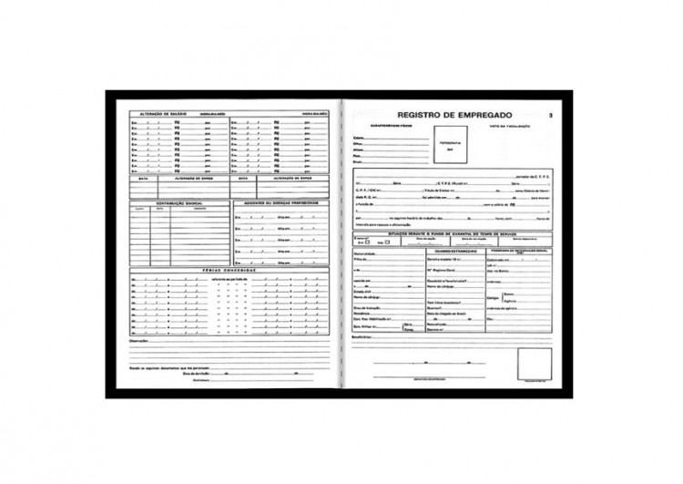 LIVRO REGISTRO DE EMPREGADOS 100FLS S.D. - Imagem: 2