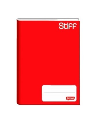 CADERNO 1/4 C.D. BROCHURA 96 FLS STIFF VERMELHO - Imagem: 1