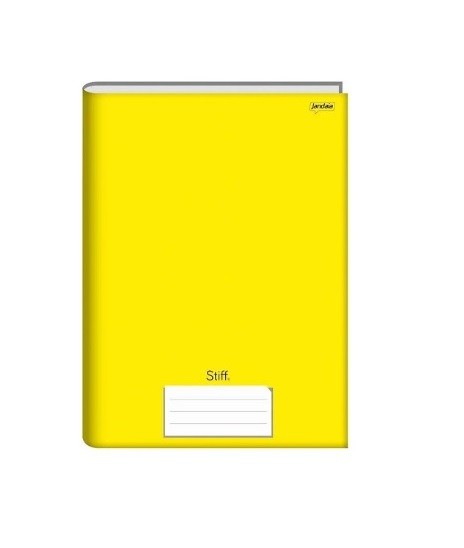 CADERNO 1/4 C.D. BROCHURA 96 FLS STIFF AMARELO - Imagem: 1