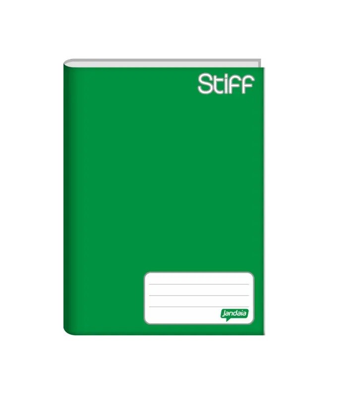 CADERNO 1/4 C.D. BROCHURA 96 FLS STIFF VERDE - Imagem: 1