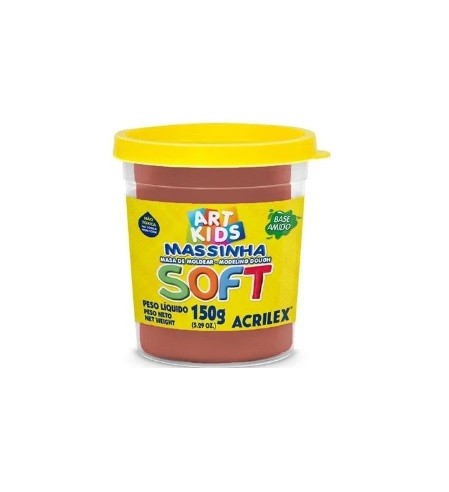 MASSA P/ MODELAR 150GR SOFT CHOCOLATE - Imagem: 1