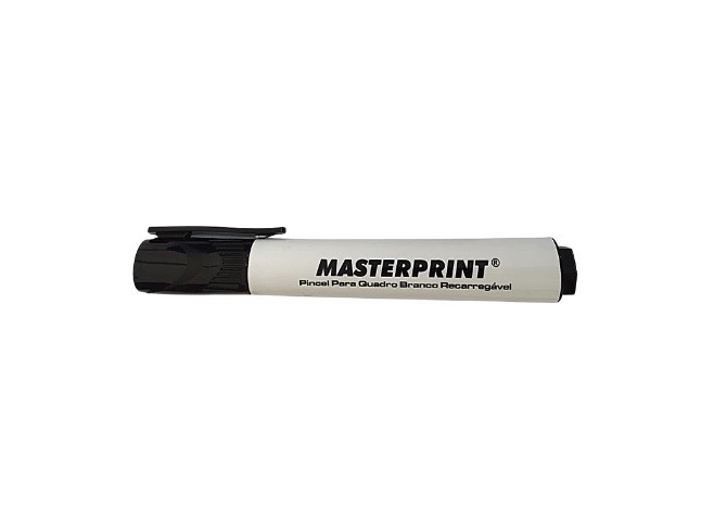 PINCEL QUADRO BRANCO MASTERPRINT C/ TAMPA CLIP PT - Imagem: 1