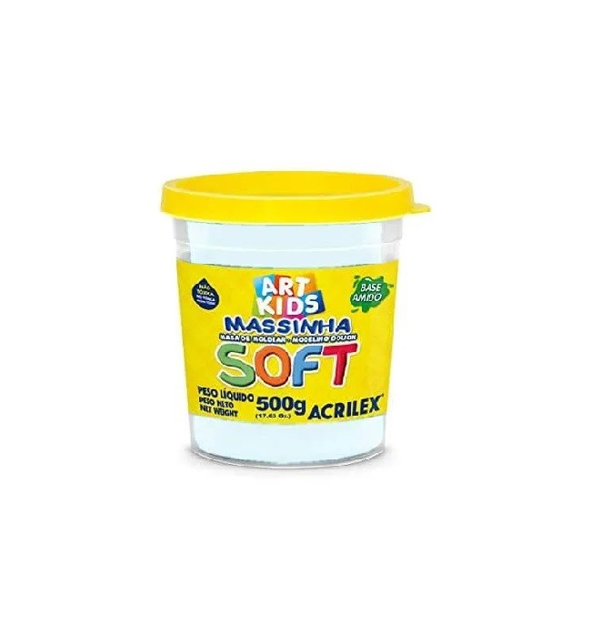 MASSA P/ MODELAR 150GR SOFT BRANCO NEVE - Imagem: 1