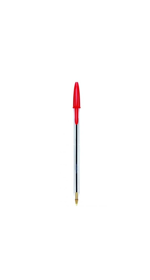 CANETA BIC CRISTAL 1.0 VERMELHA - Imagem: 1