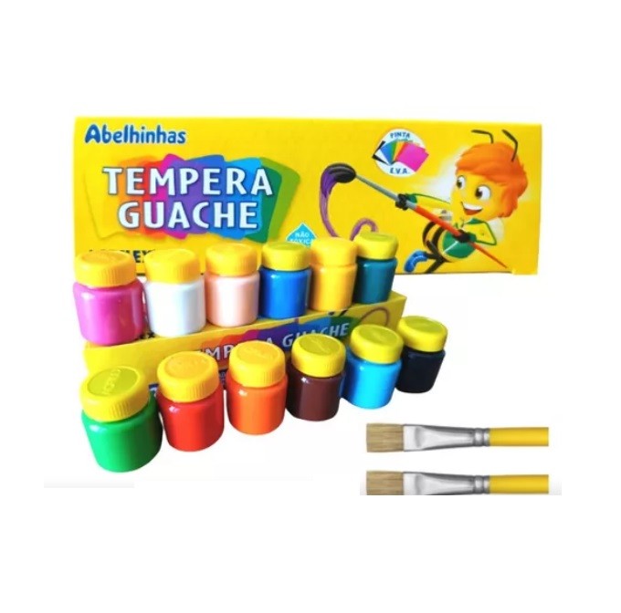 TINTA GUACHE  C/12 CORES ACRILEX  15 ML - Imagem: 2