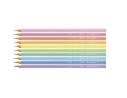 LAPIS COR FABER PASTEL C/ 10 CORES - Imagem: 2