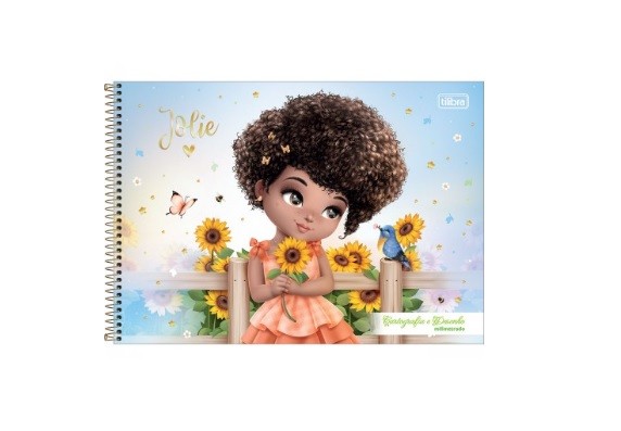 CADERNO DE DESENHO MILIMETRADO JOLIE 80FLS - Imagem: 2