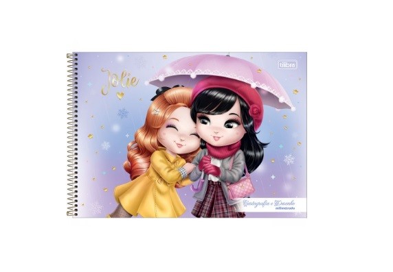 CADERNO DE DESENHO MILIMETRADO JOLIE 80FLS - Imagem: 3