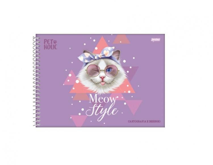 CADERNO DE DESENHO PET HOLIC 80FLS - Imagem: 3