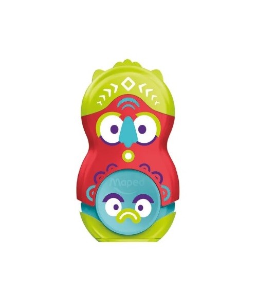 APONTADOR C/ BORRACHA MAPED CARINHAS LOOPY TOTEM - Imagem: 3
